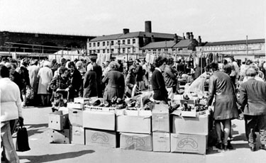 Huddersfield Old Open Market, Ray Street off Northern Street (now site of the Great Norther Retail Park, Leeds Road)