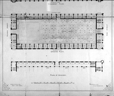Plans for the New Market Hall, by Edward Hughes