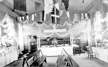 Interior of Temperance Hall, Towngate, Scholes