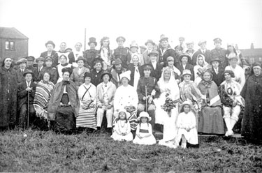 Pageant in Recreation ground, Old Popplewell Lane, Scholes, Cleckheaton