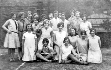 Wheelwright Grammar School Photo Album: 1920s/30s - group photograph of Sixth Form students, Wheelwright Grammar School