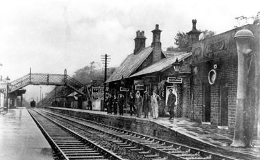 Brockholes Station between 1925 - 1935 as water tower not this type after this date. Could travel from Brockholes to Marylebone on the South Yorkshireman. The Yorkshireman to Paddington stopped by req