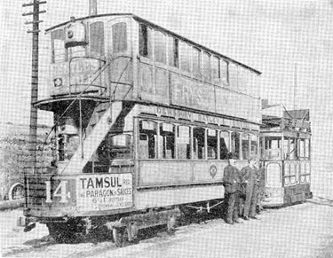 Steam Tram, Dewsbury - Batley: cutting from 'District News' 28th July 1934