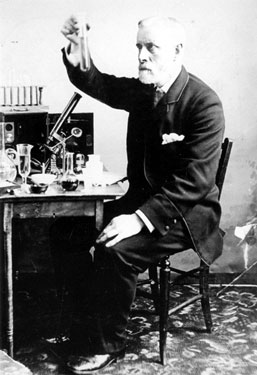 Charles Cook, Chemist, Easthorpe, Mirfield: photograph taken by son