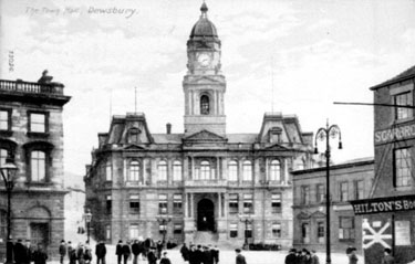 Dewsbury Town Hall, showing Market Place Station