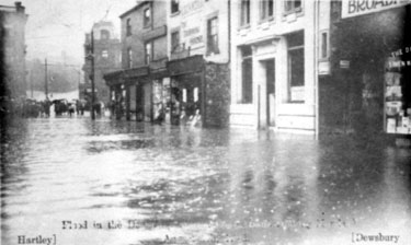 Flood in Dewsbury Market Place