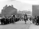 Borough of Batley 1868-1968 Centenary Album - Parade of Civic Dignitaries - brass and piped band, Upper Commercial Street