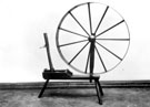 Single thread spinning wheel, (part of the Tolson Memorial Museum Collection)