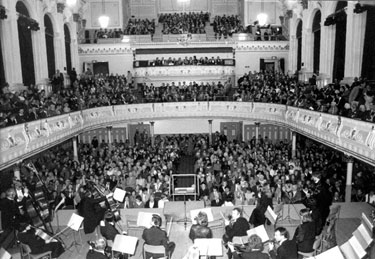 Huddersfield Town Hall - internal shot of the auditorium