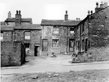 BOROUGH OF BATLEY, PROVIDENCE STREET (FIRST STAGE SSIs COPY) - Front view of 44, 46, 48, 50, 52 & 54 New Street, also showing the rear properties of East Street in the background.