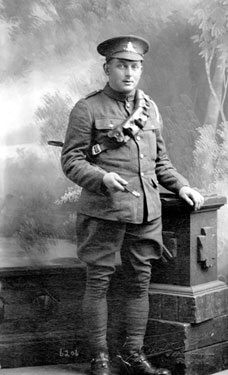 Young man in army uniform - standing