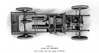 David Brown Valveless Car Cataloge - plan of chassis