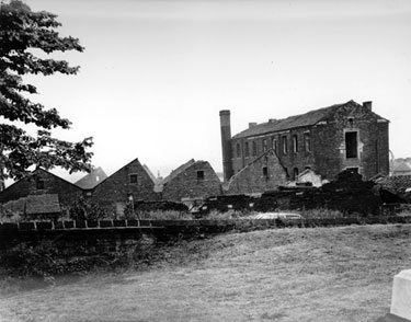Derelict mill building