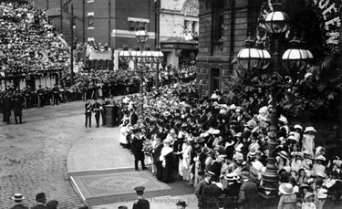 Royal Visit of King George V and Queen Mary, Dewsbury Town Hall.