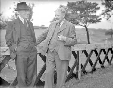 Wilfred Rhodes and Arnold England 	