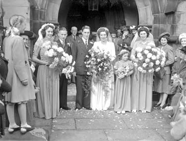 Sharp-Dyson Wedding, St John's Church, Birkby 	