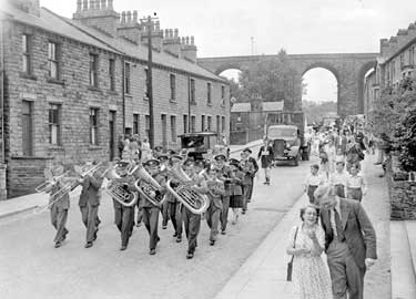 Parade with Brass Band, Denby Dale? 	