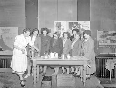 W.V.S. canning demonstration at South Parade Headquarters 	