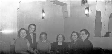 Reunion party of former Meltham female workers at Queen Hotel 	