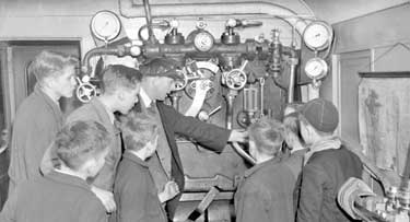 Moldgreen County School with Engine Driver 	
