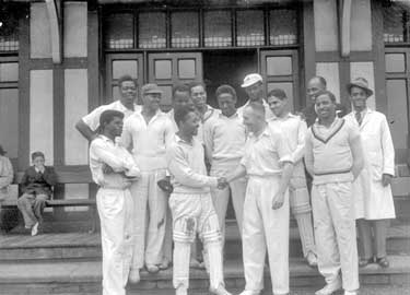 West Indian cricketers at Fartown 	