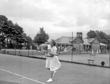 Tennis at Greenhead Park, Barbara Collins 	