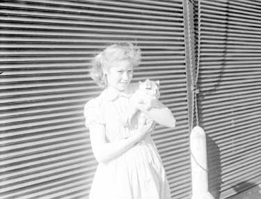 Royal Society for the Prevention of Cruelty to Animals - Little girl with kitten 	