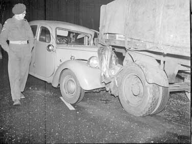 Car crash, Mirfield Moor, Mirfield 	