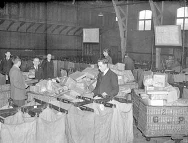 Post Office parcels at St Pauls Drill Hall 	