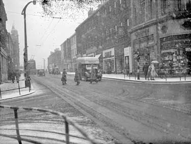 Snowing, New Street, Huddersfield 	