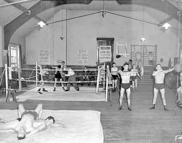 Milnsbridge County boxing gym 	