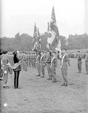 Military parade, Greenhead Park, Huddersfield 	