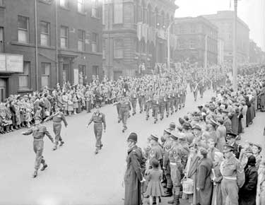 Military parade, Huddersfield 	