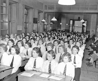 Students at Kayes College, Huddersfield 	