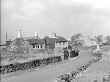 Old cottages near Castle Hill, Huddersfield 	