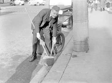 Road sweeper, Huddersfield 	