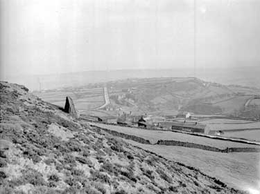 General view of Golcar, Huddersfield 	
