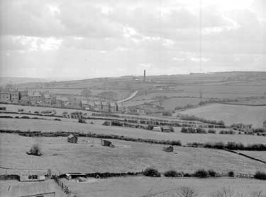 General view of Emley, Huddersfield 	