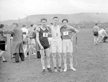 Cross country winners at Leeds Road Playing Fields 	