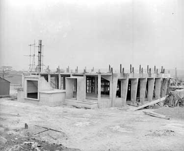 Construction of Almondbury High School, Huddersfield 	