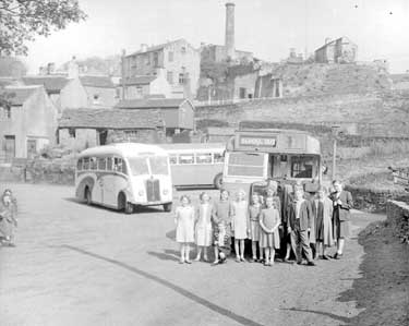 School Buses in Kirkburton, Huddersfield. 	
