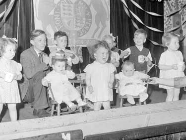 Childrens party to celebrate the Coronation 	