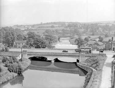 Bridge and canal, Huddersfield 	