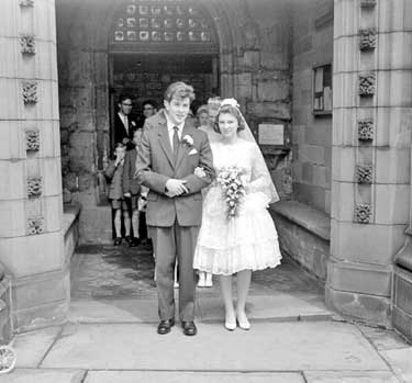 Thorpe/Bennett wedding at Almondbury, Huddersfield 	
