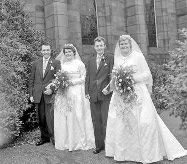 Miller, double wedding at Golcar, Huddersfield 	