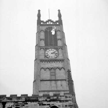 St Peters church tower, Huddersfield 	