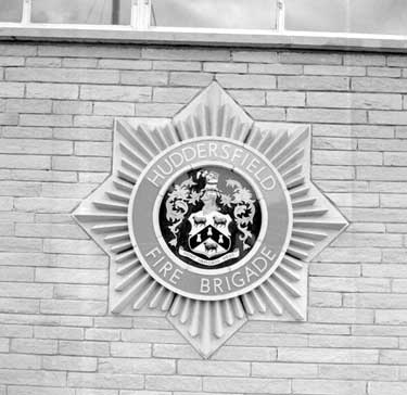 Huddersfield Fire Brigade Plaque 	