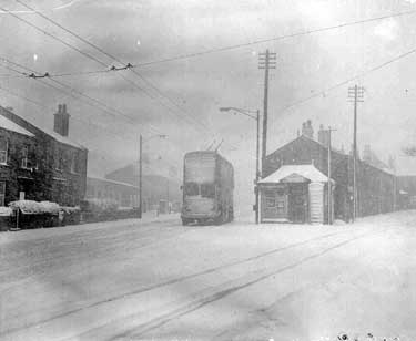 Snow scene at Outlane, Huddersfield	