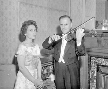 Yehudi Menuhin plays at the Town Hall 	