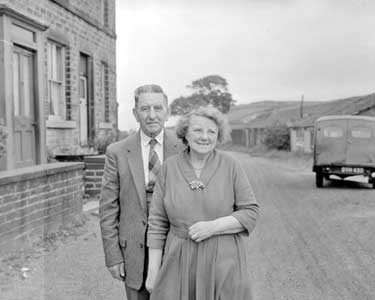 Mr and Mrs Besson, Golden wedding, Outlane, Huddersfield 	